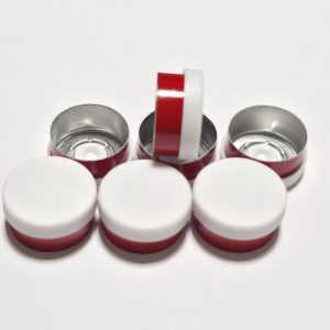 13MM Flip Top Seals Vit/Röd, 1000-Pack